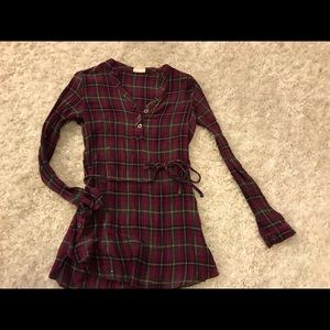 Plaid tunic